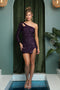 Nox Anabel Short One Shoulder Sequin Dress S776