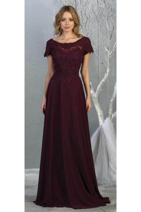Short Sleeve Mother Of The Bride Dress Mayqueen  MQ1763