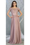 Short Sleeve Mother Of The Bride Dress Mayqueen  MQ1763