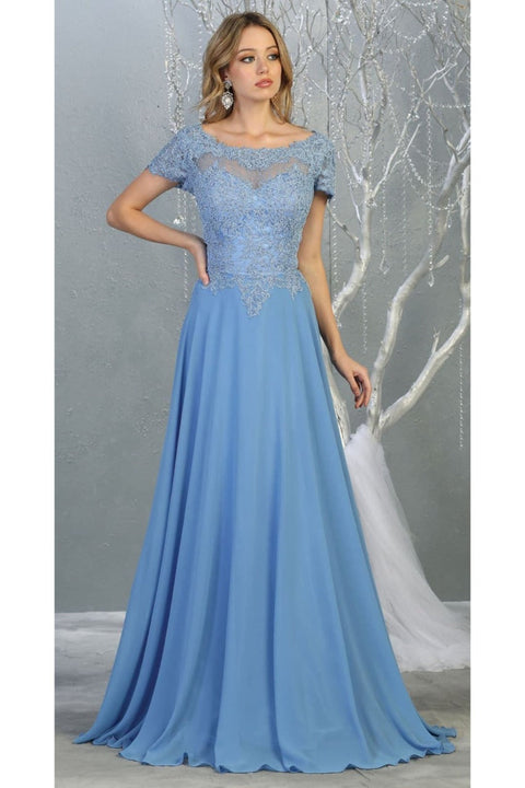 Short Sleeve Mother Of The Bride Dress Mayqueen  MQ1763