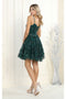 Short Sequin Dress with Spaghetti Straps Mayqueen  MQ1965