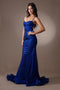 Amelia Couture TM1014 Sleeveless Glitter Mermaid Dress