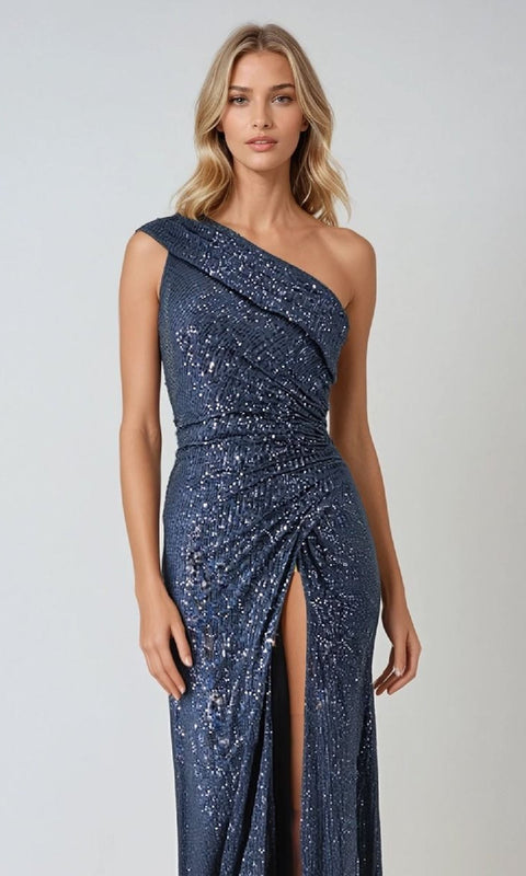 Ladivine T806 Long Prom Gown with Elegant Silhouette