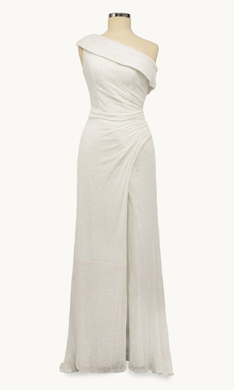 Ladivine T806 Long Prom Gown with Elegant Silhouette