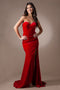 Amelia Couture BZ9029V Fitted Strapless Velvet Gown with Slit