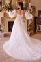 Ladivine WL018 Strapless Puff Sleeve Bridal Gown