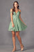 Juliet 903: A-line Cold Shoulder Dress with Dazzling Glitter Print