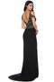 Juliet 660's Fitted Dress with Beaded Embellishments and Cold Shoulder Detail