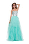 Vestido de novia sin tirantes con cuentas y falda escalonada_2740 de Nox Anabel