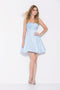 Strapless Pleated Sweetheart Neckline A-Line Short Dress 2820 by Nox Anabel