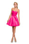 Strapless Pleated Sweetheart Neckline A-Line Short Dress 2820 by Nox Anabel
