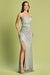 Adora 3178 Sleeveless Gown with Beaded Embellishments and a Fitted Slit
