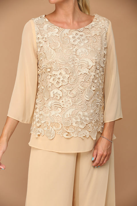 Formal Mother of the Bride and Goom Lace Suit