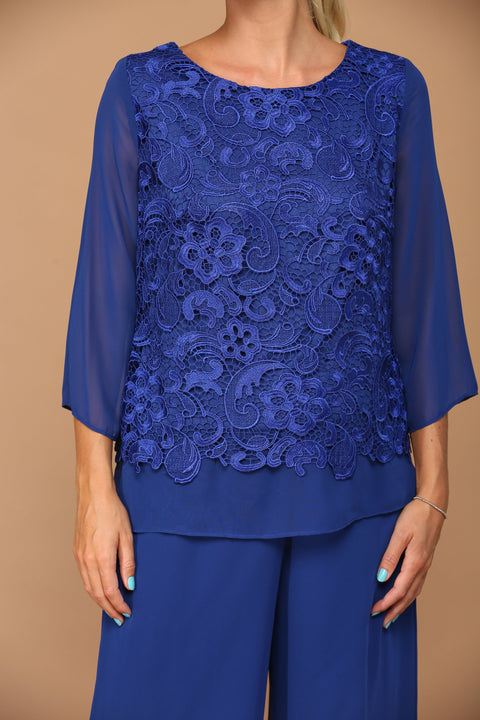 Formal Mother of the Bride and Goom Lace Suit