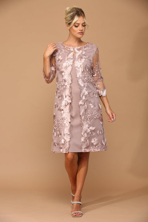 Short Mother of the Bride and Groom  Chiffon Dress