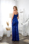 One Shoulder Long Formal Fitted Prom Dress