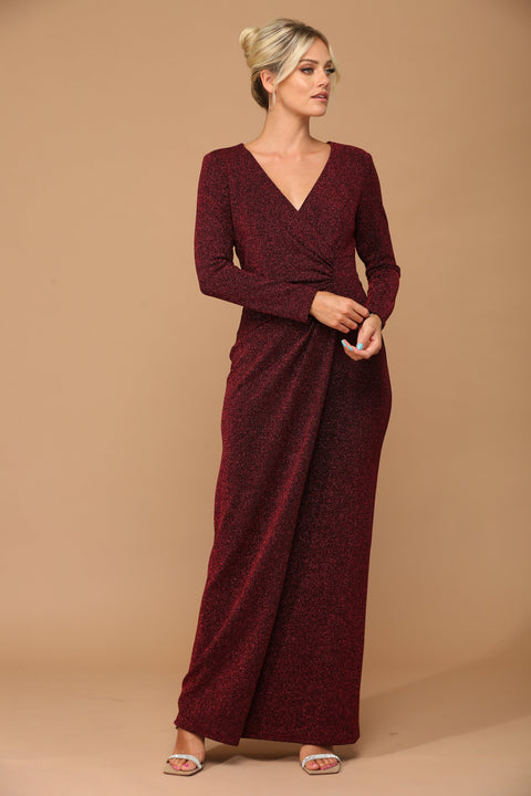 Mother of the Bride and Groom Formal Metallic Dress