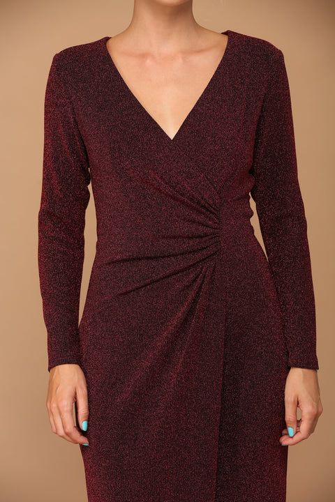 Mother of the Bride and Groom Formal Metallic Dress