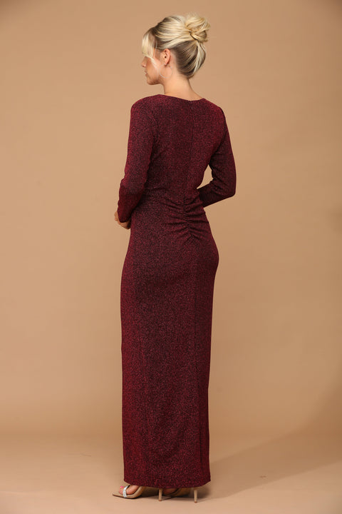 Mother of the Bride and Groom Formal Metallic Dress