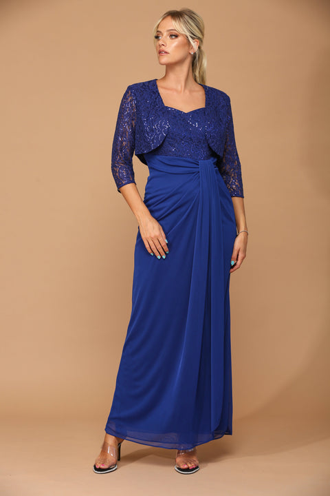 Long Mother of the Bride 2 Piece Formal Plus size  Dress