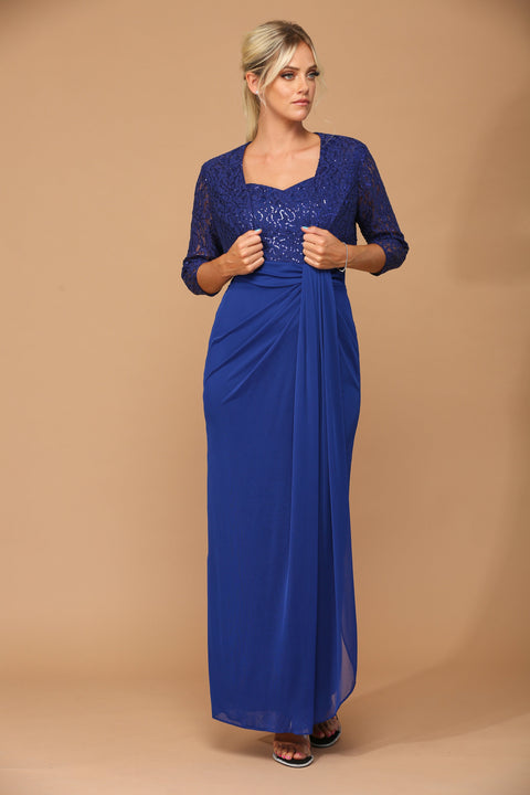 Long Mother of the Bride 2 Piece Formal Plus size  Dress