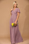 Short Sleeve Mother of the Bride and Groom Brides Maids Chiffon Dress