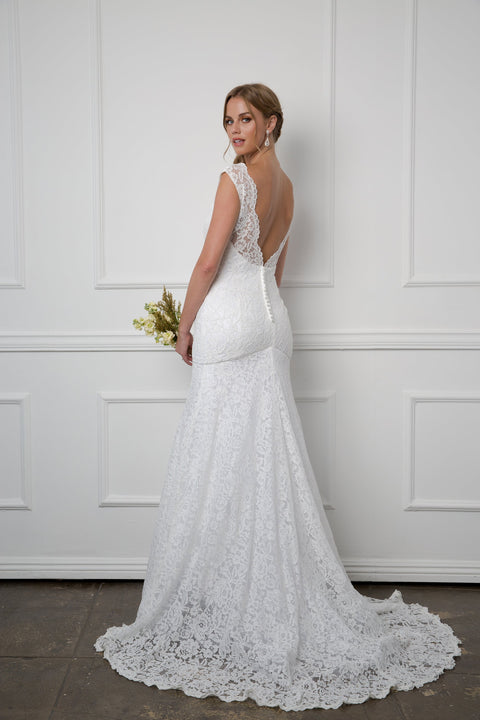Long Bridal Gown Wedding Lace Dress