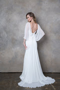 Long Chiffon Bridal Wedding Dress