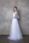 Bridal Gown Wedding Dress with Long 3/4 Sleeve