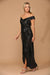 Formal Evening Gown with Long Off Shoulder