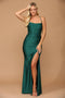 Long Spaghetti Strap Bridesmaids Formal Prom Gown