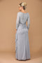 Long Sleeve Formal Mother of the Brideand Groom Evening Dress