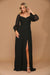 Long Sleeve Formal Chiffon Dress Casual Wedding Dress