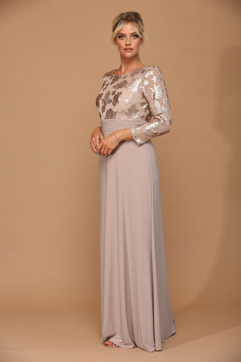 Mother of the Bride and Groom Long Formal Evening Dress
