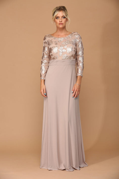 Mother of the Bride and Groom Long Formal Evening Dress