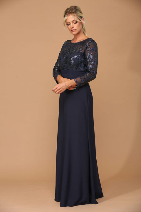 Mother of the Bride and Groom Long Formal Evening Dress