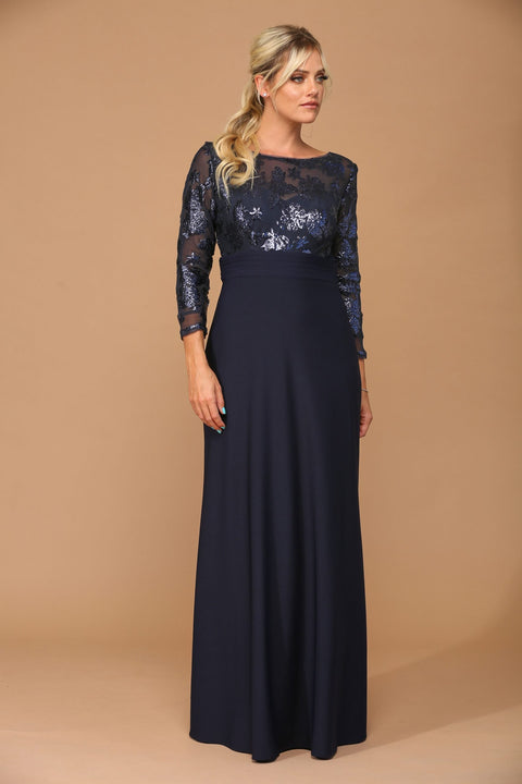 Mother of the Bride and Groom Long Formal Evening Dress