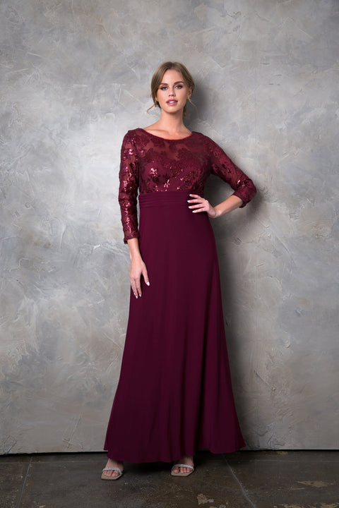 Mother of the Bride and Groom Long Formal Evening Dress