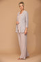 Long Formal Mother of the Bride anf Groom Jacket Pant Suit