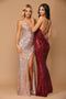 Formal Evening Prom Gown with Long Spaghetti Strap