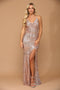 Formal Evening Prom Gown with Long Spaghetti Strap