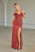 Long Formal Bridesmaids Prom Dress with Off Shoulder