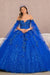 Butterfly Cape Sleeve Ball Gown in 3D by Elizabeth K GL3111