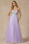 Juliet 2401: 3D Butterfly Puff Sleeve Corset Gown