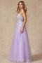 Juliet 2401: 3D Butterfly Puff Sleeve Corset Gown