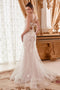 Enchanted Mermaid Bridal Gown: 3D Floral Applique - Cinderella Divine WN310