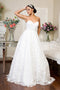 Elizabeth K GL1951: Wedding Gown with 3D Floral Embroidery