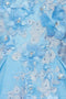 Glittery Ball Gown with 3D Floral by Cinderella Couture 8020J