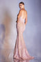 Cinderella Divine CDS403 3D Floral Mermaid Prom Dress