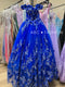 Juliet 1447: Off-Shoulder Ball Gown with 3D Floral Detailing